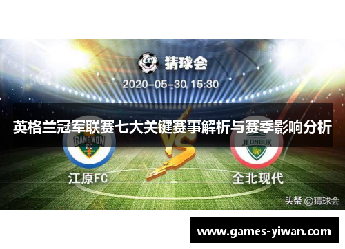 英格兰冠军联赛七大关键赛事解析与赛季影响分析