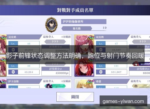 影子前锋状态调整方法明确，跑位与射门节奏回暖